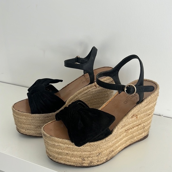Valentino garavani platform wedges espadrilles - Picture 1 of 6